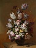 Stilleven Met Bloemen (Still Life with Tulips and Other Flowers)-Hans Bollongier-Framed Giclee Print