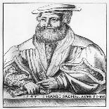 Portrait of Hans Sachs, 1545-Hans Brosamer-Framed Giclee Print