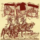 Flagbearers on horseback-Hans Burgkmair-Giclee Print