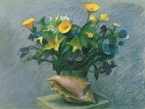 Conch & Flowers, 1989-Hans Feibusch-Framed Giclee Print