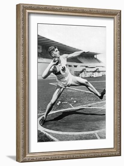 Hans Heinrich Sievert, German Athlete, 1936-null-Framed Giclee Print