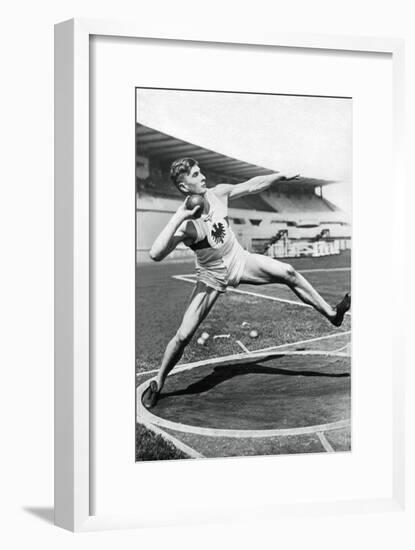 Hans Heinrich Sievert, German Athlete, 1936-null-Framed Giclee Print