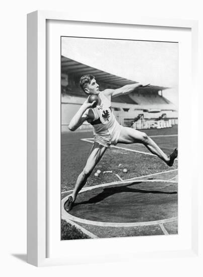 Hans Heinrich Sievert, German Athlete, 1936-null-Framed Giclee Print