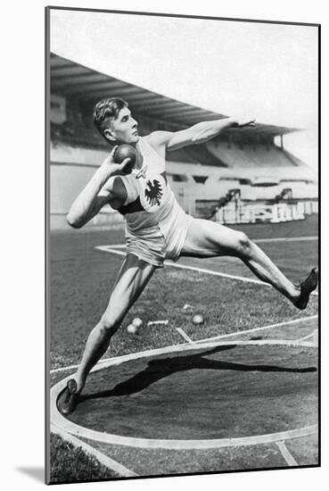 Hans Heinrich Sievert, German Athlete, 1936-null-Mounted Giclee Print