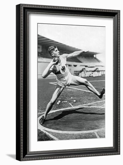 Hans Heinrich Sievert, German Athlete, 1936-null-Framed Giclee Print