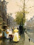 Amsterdam Street Scene-Hans Hermann-Art Print