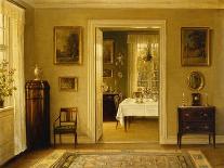 The Green Dining Room, (Oil on Canvas)-Hans Hilsoe-Giclee Print