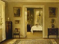 An Interior, (Oil on Canvas)-Hans Hilsoe-Framed Giclee Print