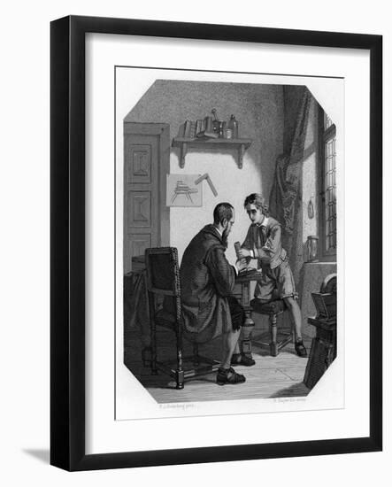 Hans Jansen and His Son Sacharias, C1870-H Sluyter-Framed Giclee Print