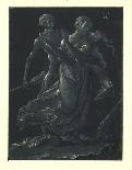 Death and the Maiden-Hans Leu-Mounted Lithograph