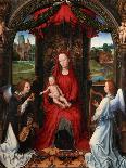 Madonna and Child, Angel with Violin in His Hand; Landscape with Farmhouse and Castle-Hans Memling-Giclee Print