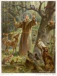 Saint Francis of Assisi, Preaching to the Animals-Hans Stubenrauch-Premier Image Canvas