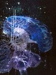 Conceptual Art of Brain & Nerve Cells In Dementia-Hans-ulrich Osterwalder-Photographic Print