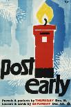 Shop Early Post by Sat 17 Parcels Packets, Tue 20 Letters Cards-Hans Unger-Art Print