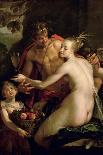 Bacchus, Venus and Cupid-Johann or Hans von Aachen-Giclee Print