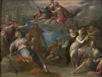 Bacchus, Venus and Cupid-Johann or Hans von Aachen-Giclee Print