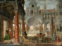 Palace Architecture with Pedestrians, 1596-Hans Vredeman de Vries-Giclee Print