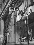 British Women Working For Window Cleaning Firm-Hans Wild-Photographic Print
