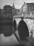 View of the Liffey River and the Metal Bridge in Dublin-Hans Wild-Photographic Print