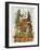 Hansel and Gretel Outside the Gingerbread House-Ludwig Richter-Framed Giclee Print