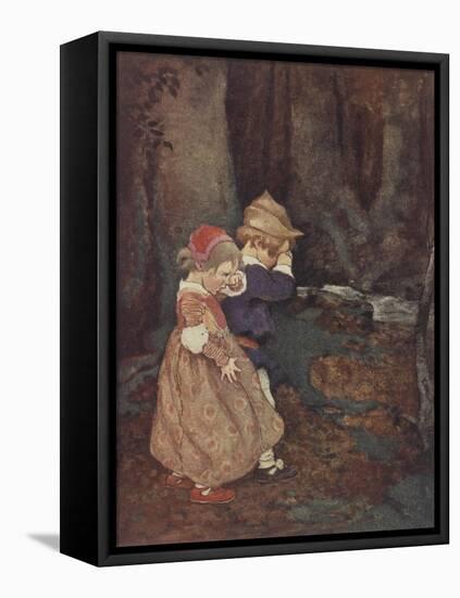 Hansel and Gretel-Jessie Willcox-Smith-Framed Premier Image Canvas