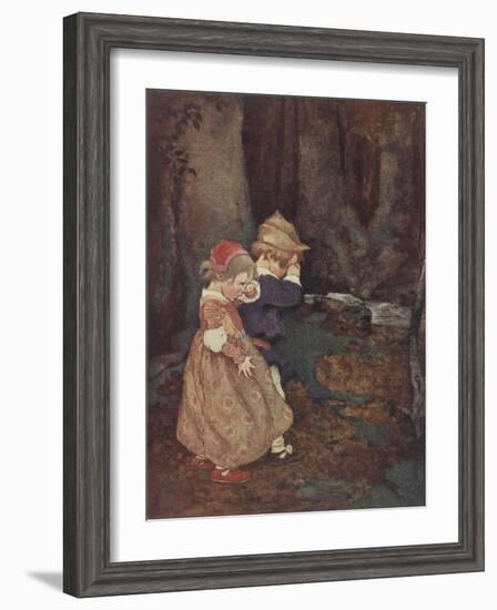 Hansel and Gretel-Jessie Willcox-Smith-Framed Giclee Print