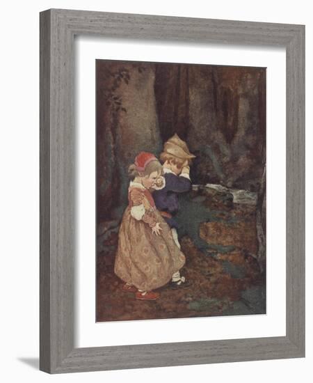 Hansel and Gretel-Jessie Willcox-Smith-Framed Giclee Print