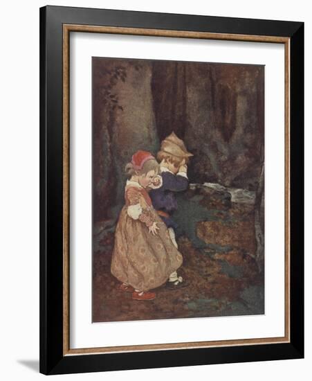 Hansel and Gretel-Jessie Willcox-Smith-Framed Giclee Print