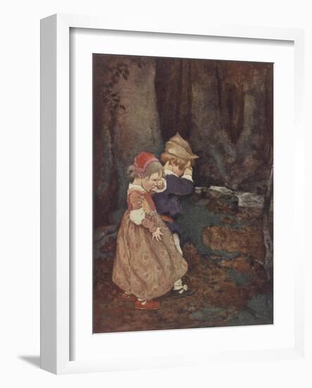 Hansel and Gretel-Jessie Willcox-Smith-Framed Giclee Print