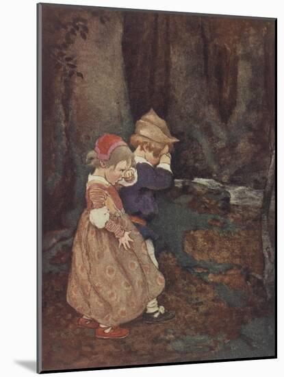 Hansel and Gretel-Jessie Willcox-Smith-Mounted Giclee Print