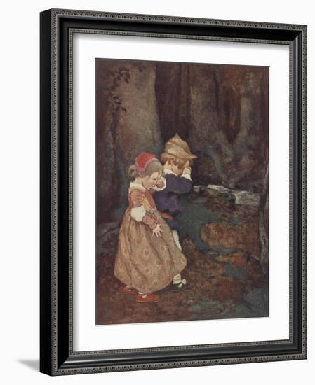 Hansel and Gretel-Jessie Willcox-Smith-Framed Giclee Print