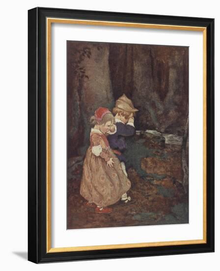 Hansel and Gretel-Jessie Willcox-Smith-Framed Giclee Print