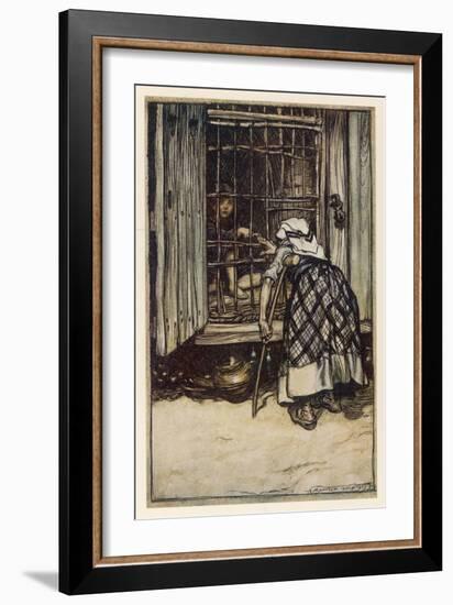 Hansel and Gretel-Arthur Rackham-Framed Art Print