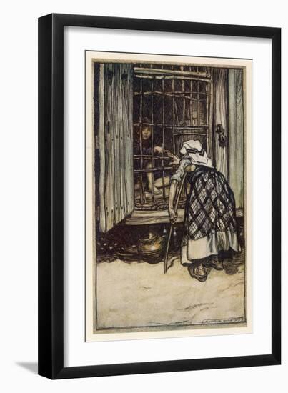 Hansel and Gretel-Arthur Rackham-Framed Art Print