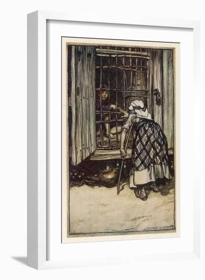 Hansel and Gretel-Arthur Rackham-Framed Art Print