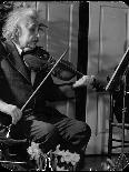 Physicist Dr. Albert Einstein Practicing His Beloved Violin-Hansel Mieth-Photographic Print