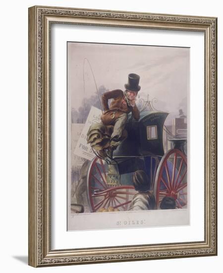 Hansom Cab Driver, London, 1854-J Harris-Framed Giclee Print