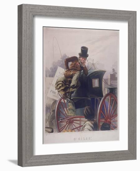 Hansom Cab Driver, London, 1854-J Harris-Framed Giclee Print