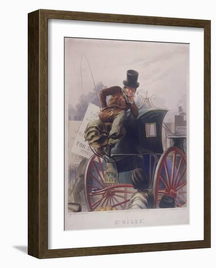 Hansom Cab Driver, London, 1854-J Harris-Framed Giclee Print