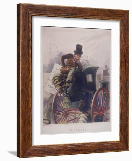Hansom Cab Driver, London, 1854-J Harris-Framed Giclee Print