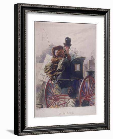 Hansom Cab Driver, London, 1854-J Harris-Framed Giclee Print