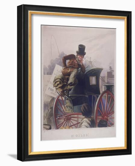 Hansom Cab Driver, London, 1854-J Harris-Framed Giclee Print