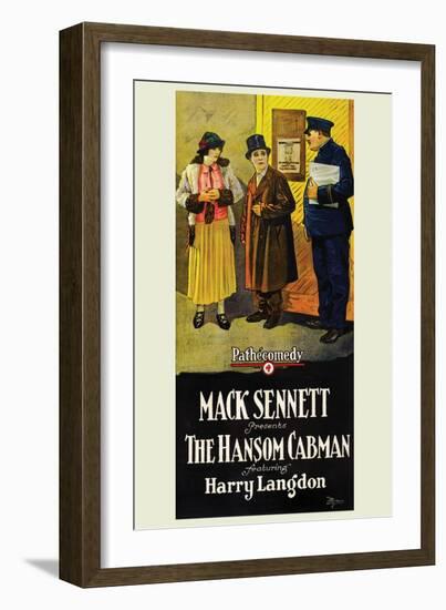 Hansom Cabman-Mack Sennett-Framed Art Print