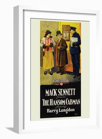 Hansom Cabman-Mack Sennett-Framed Art Print