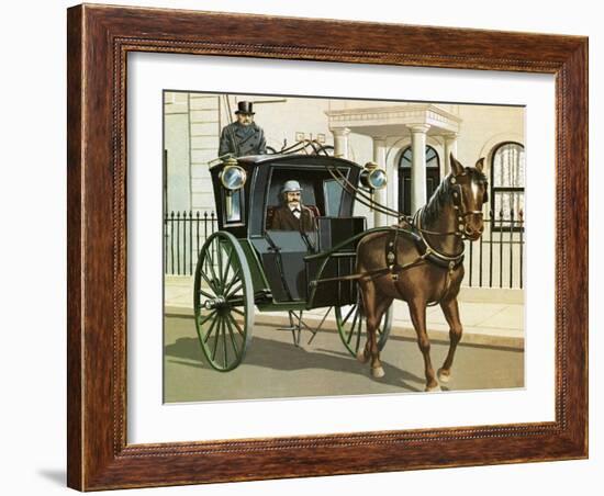 Hanson Cab-John Keay-Framed Giclee Print