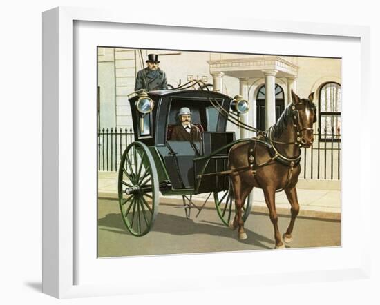 Hanson Cab-John Keay-Framed Giclee Print