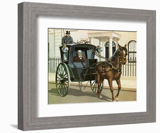 Hanson Cab-John Keay-Framed Giclee Print