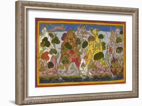 Hanuman Fetches the Magic Herbs-null-Framed Giclee Print