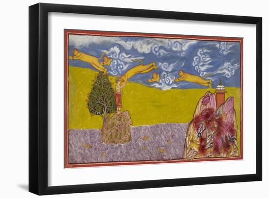 Hanuman Leaps Across the Ocean-null-Framed Giclee Print