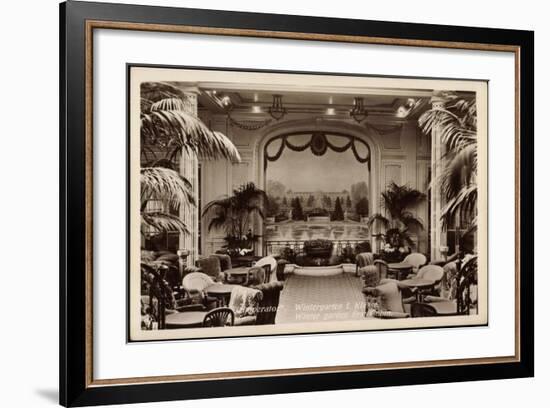 Hapag, Dampfer Imperator, Wintergarten I. Kl-null-Framed Giclee Print